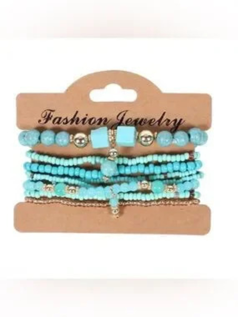 Fashion Jewelry Turquoise beaded Layered Bracelet Set